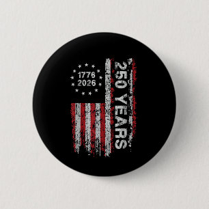 250 Years America Anniversary 250th Independence 6 Cm Round Badge