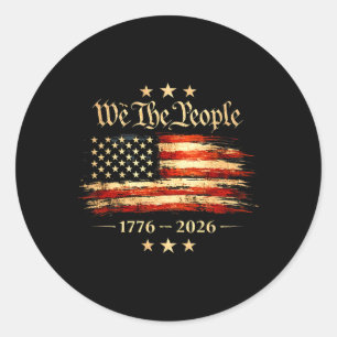 250 Years America Anniversary 250th Independence D Classic Round Sticker