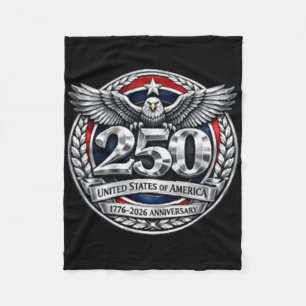 250 Years America Anniversary 250th Independence D Fleece Blanket