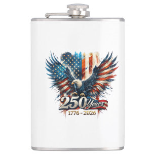 250 Years America Anniversary 250th Independence D Hip Flask