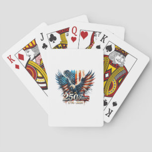 250 Years America Anniversary 250th Independence D Playing Cards