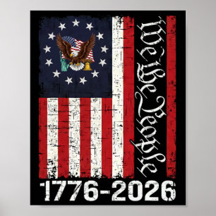 250 Years America Anniversary 250th Independence D Poster