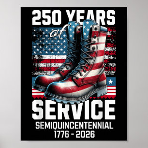250 Years America Anniversary 250th Independence D Poster