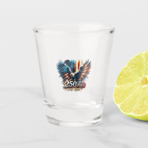 250 Years America Anniversary 250th Independence D Shot Glass