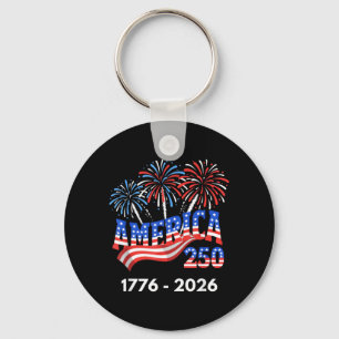 250 Years America Anniversary 250th Independence Key Ring