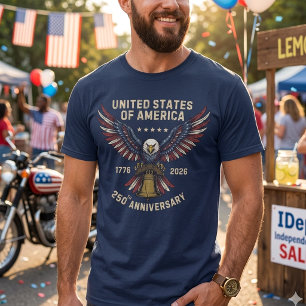 250 Years America Anniversary 250th Independence T-Shirt