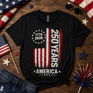 250 Years America Anniversary 250th Independence  T-Shirt