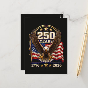 250 Years America Anniversary 250th Postcard