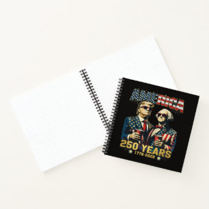 250 Years America Anniversary 250th Trump Notebook