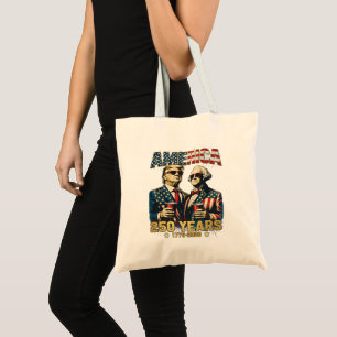 250 Years America Anniversary 250th Trump Tote Bag