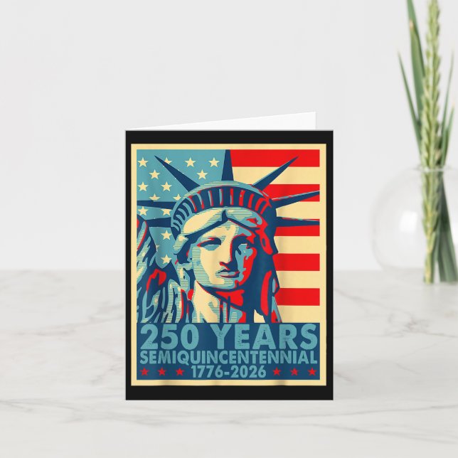 250 Years America Anniversary 4th Of July Independ Card (Front)
