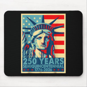 250 Years America Anniversary 4th Of July Independ Mouse Mat