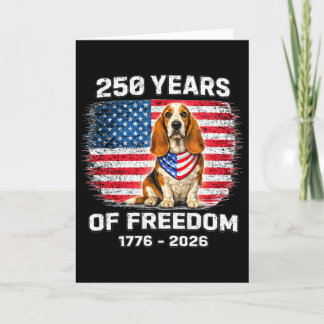 250 Years America Anniversary Bet Hound 250th Anni Card