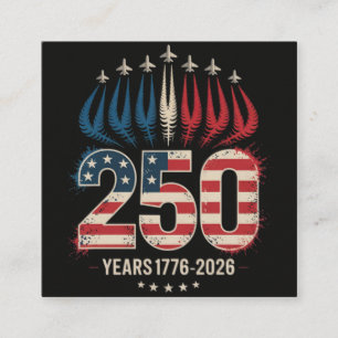 250 Years America Anniversary Enclosure Card