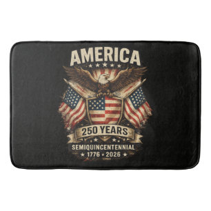 250 Years America Anniversary Flag USA Bath Mat