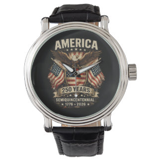 250 Years America Anniversary Flag USA Watch