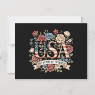 250 Years America Anniversary Flowers USA 250th Bi