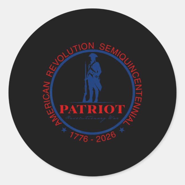 250 Years America Anniversary July 4th Vintage Wom Classic Round Sticker (Front)
