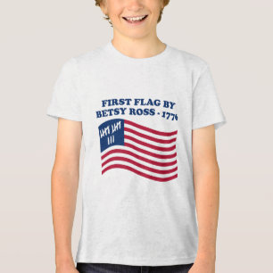 250 Years America Anniversary July 4th Vintage Wom Tri-Blend Shirt