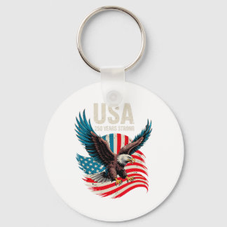 250 Years America Anniversary Usa 250th Birthday A Key Ring