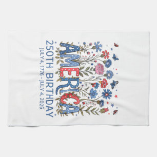 250 Years America Anniversary USA 250th Birthday F Tea Towel