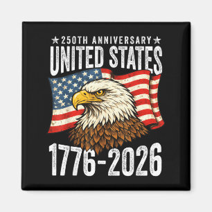 250 Years America Anniversary USA 250th Birthday Magnet