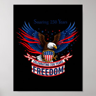 250 years america anniversary usa 250th birthday  poster