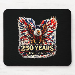 250 Years American 1776 2026 250th 4th July Mouse Mat
