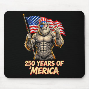 250 Years American 1776 2026 250th 4th Of July Big Mouse Mat