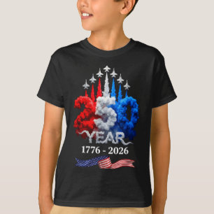 250 Years American 1776 2026 250th Birthday 4th of T-Shirt