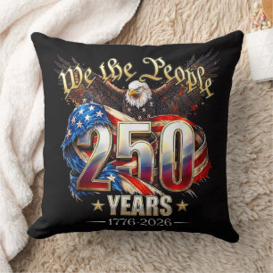 250 Years American 250th Anniversary 4th of July Cushion