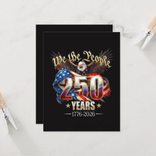 250 Years American 250th Anniversary 4th of July Invitation