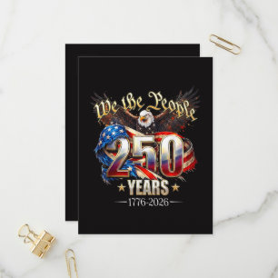 250 Years American 250th Anniversary 4th of July Invitation Postcard