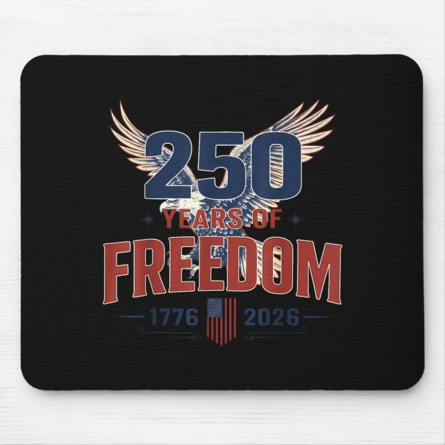 250 Years American 250th Anniversary Design Mouse Mat (Front)