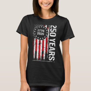 250 years american 250th anniversary flag usa T-Shirt