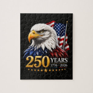 250 Years American 250th Anniversary Patriotic USA Jigsaw Puzzle