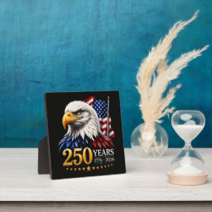 250 Years American 250th Anniversary Patriotic USA Plaque