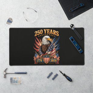 250 Years American 250th Anniversary Usa Patriotic Desk Mat
