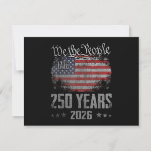 250 Years American 250th Anniversary USA Patriotic Save The Date