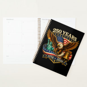 250 Years American 250th Anniversary USA Planner