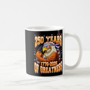 250 years american 250th us usa flag 4th of july coffee mug