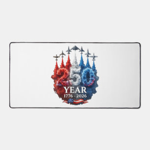 250 Years American 250th USA Patriotic 4th of July Desk Mat