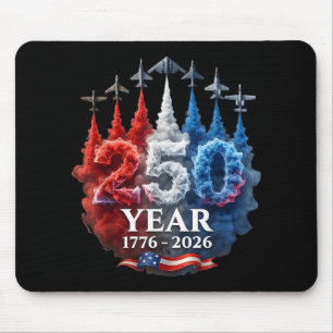 250 Years American 250th USA Patriotic 4th of July Mouse Mat