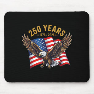 250 Years American Anniversary 1776-2026 Eagle USA Mouse Mat