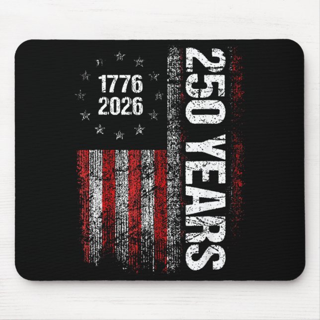 250 Years American Anniversary 250th Independence Mouse Mat (Front)