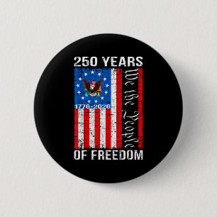 250 years american anniversary 250th usa flag 4th 6 cm round badge
