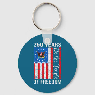 250 Years american anniversary 250th usa us flag 4 Key Ring