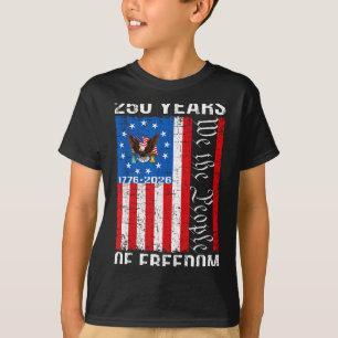 250 Years american anniversary 250th usa us flag 4 T-Shirt