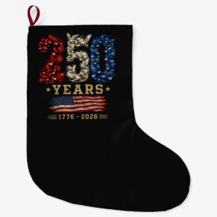 250 Years American Eagle Flag Patriotic Large Christmas Stocking