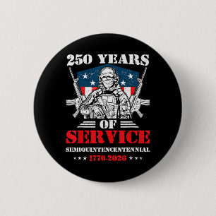 250 Years American Flag 4th of July 2026 1776 Men 6 Cm Round Badge